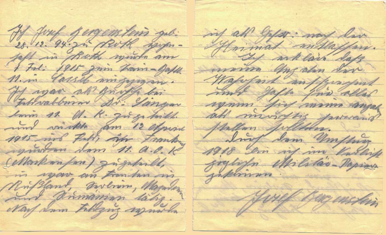 Handgeschriebener Brief